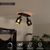 Lucide TAGALOG - Spot plafond - 2xE27 - Noir