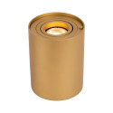 Lucide TUBE - Lampe de table - Ø 9,6 cm - LED 3 StepDim - GU10 (MR16) - 1x5W 2700K - Or Mat / Laiton