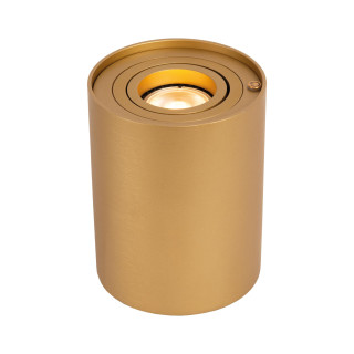 Lucide TUBE - Lampe de table - Ø 9,6 cm - LED 3 StepDim - GU10 (MR16) - 1x5W 2700K - Or Mat / Laiton