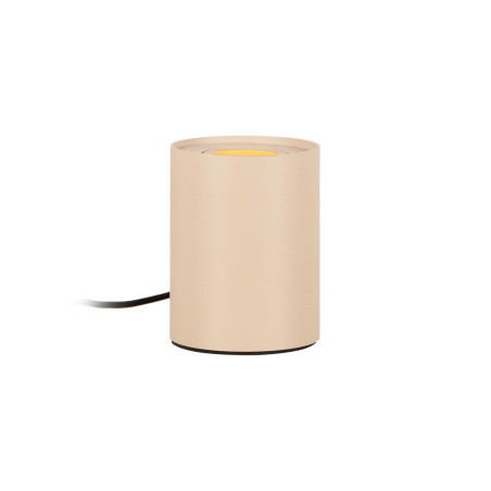 Lucide TUBE - Lampe de table - Ø 9,6 cm - LED 3 StepDim - GU10 (MR16) - 1x5W 2700K - Taupe