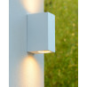 Lucide ZORA-LED - Spot mural / Applique mural Intérieur/Extérieur - LED Dim. - GU10 (MR16) - 2x5W 3000K - IP44 - Blanc