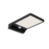 Lucide BASIC - Applique murale- Énergie Solaire - LED - 1x3W 2700K - IP44- Détecteur De Mouvement & Jour/Nuit - Noir