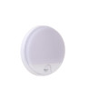 Lucide HUPS IR - Applique murale Intérieur/Extérieur - Ø 21 cm - LED - 1x10W 3000K - IP54 - Détecteur De Mouvement - Blanc