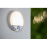 Lucide HUPS IR - Applique murale Intérieur/Extérieur - Ø 21 cm - LED - 1x10W 3000K - IP54 - Détecteur De Mouvement - Blanc