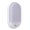 Lucide HUPS IR - Applique murale Intérieur/Extérieur - LED - 1x10W 3000K - IP54- Détecteur De Mouvement & Jour/Nuit - Blanc