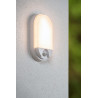 Lucide HUPS IR - Applique murale Intérieur/Extérieur - LED - 1x10W 3000K - IP54- Détecteur De Mouvement & Jour/Nuit - Blanc