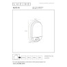 Lucide HUPS IR - Applique murale Intérieur/Extérieur - LED - 1x10W 3000K - IP54- Détecteur De Mouvement & Jour/Nuit - Blanc