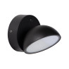 Lucide FINN - Applique murale Intérieur/Extérieur - LED - 1x12W 3000K - IP54 - Détecteur Jour/Nuit - Noir
