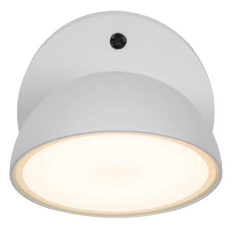 Lucide FINN - Applique murale Intérieur/Extérieur - LED - 1x12W 3000K - IP54 - Détecteur Jour/Nuit - Blanc