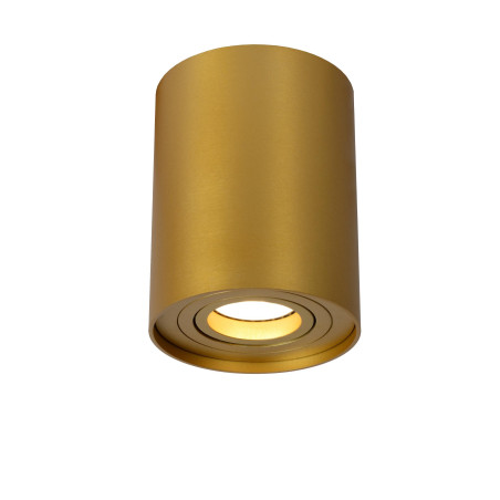 Lucide TUBE - Spot plafond - Ø 9,6 cm - 1xGU10 (MR16) - Or Mat / Laiton