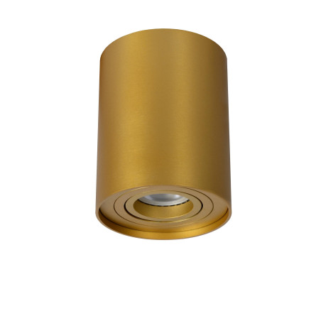Lucide TUBE - Spot plafond - Ø 9,6 cm - 1xGU10 (MR16) - Or Mat / Laiton