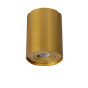 Lucide TUBE - Spot plafond - Ø 9,6 cm - 1xGU10 (MR16) - Or Mat / Laiton