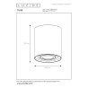Lucide TUBE - Spot plafond - Ø 9,6 cm - 1xGU10 (MR16) - Or Mat / Laiton