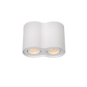 Lucide TUBE - Spot plafond - 2xGU10 (MR16) - Blanc - L 17,7 x P 9,5 x H 12,5 cm