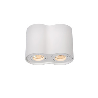 Lucide TUBE - Spot plafond - 2xGU10 (MR16) - Blanc - L 17,7 x P 9,5 x H 12,5 cm