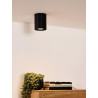Lucide TUBE - Spot plafond - Ø 9,6 cm - 1xGU10 (MR16) - Noir