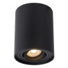 Lucide TUBE - Spot plafond - Ø 9,6 cm - 1xGU10 (MR16) - Noir