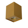 Lucide TUBE - Spot plafond - 1xGU10 (MR16) - Or Mat / Laiton