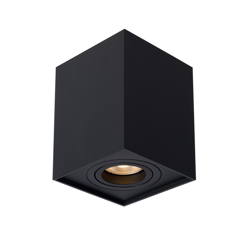 Lucide TUBE - Spot plafond - 1xGU10 (MR16) - Noir