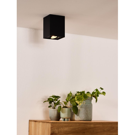 Lucide TUBE - Spot plafond - 1xGU10 (MR16) - Noir