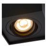 Lucide TUBE - Spot plafond - 1xGU10 (MR16) - Noir
