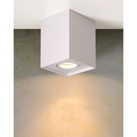 Lucide TUBE - Spot plafond - 1xGU10 (MR16) - Blanc
