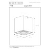 Lucide TUBE - Spot plafond - 1xGU10 (MR16) - Blanc