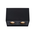 Lucide TUBE - Spot plafond - 2xGU10 (MR16) - Noir