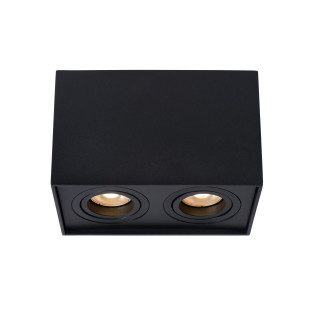 Lucide TUBE - Spot plafond - 2xGU10 (MR16) - Noir
