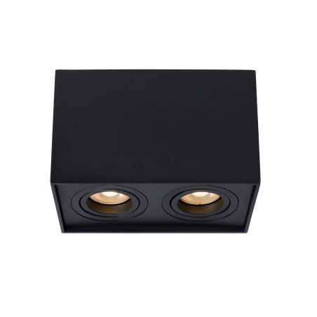 Lucide TUBE - Spot plafond - 2xGU10 (MR16) - Noir