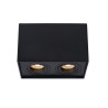 Lucide TUBE - Spot plafond - 2xGU10 (MR16) - Noir