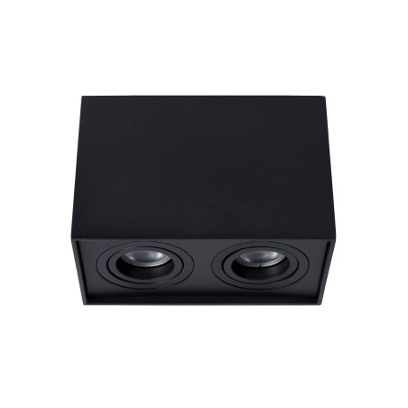 Lucide TUBE - Spot plafond - 2xGU10 (MR16) - Noir