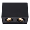 Lucide TUBE - Spot plafond - 2xGU10 (MR16) - Noir