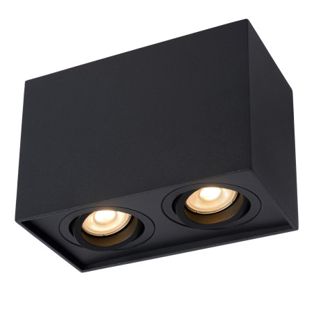Lucide TUBE - Spot plafond - 2xGU10 (MR16) - Noir