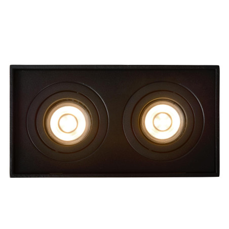 Lucide TUBE - Spot plafond - 2xGU10 (MR16) - Noir