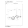 Lucide TUBE - Spot plafond - 2xGU10 (MR16) - Noir