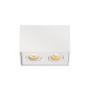 Lucide TUBE - Spot plafond - 2xGU10 (MR16) - Blanc - L 18,5 x P 9,6 x H 12,5 cm