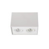 Lucide TUBE - Spot plafond - 2xGU10 (MR16) - Blanc - L 18,5 x P 9,6 x H 12,5 cm