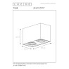 Lucide TUBE - Spot plafond - 2xGU10 (MR16) - Blanc - L 18,5 x P 9,6 x H 12,5 cm