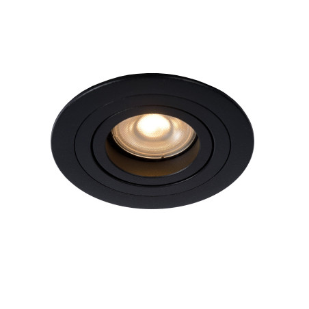 Lucide TUBE - Spot encastrable - Ø 9,2 cm - 1xGU10 (MR16) - Noir