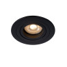 Lucide TUBE - Spot encastrable - Ø 9,2 cm - 1xGU10 (MR16) - Noir