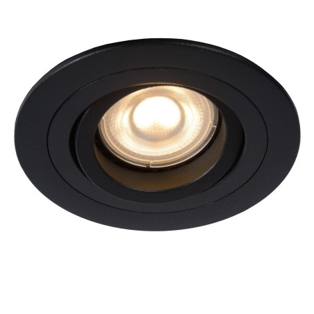 Lucide TUBE - Spot encastrable - Ø 9,2 cm - 1xGU10 (MR16) - Noir