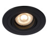 Lucide TUBE - Spot encastrable - Ø 9,2 cm - 1xGU10 (MR16) - Noir