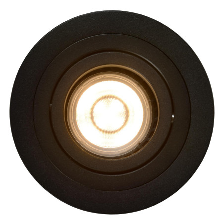 Lucide TUBE - Spot encastrable - Ø 9,2 cm - 1xGU10 (MR16) - Noir