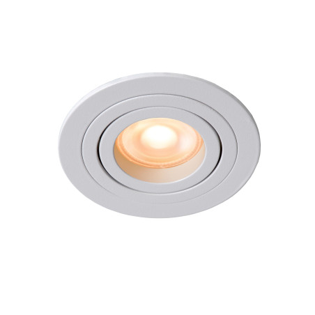 Lucide TUBE - Spot encastrable - Ø 9,2 cm - 1xGU10 (MR16) - Blanc