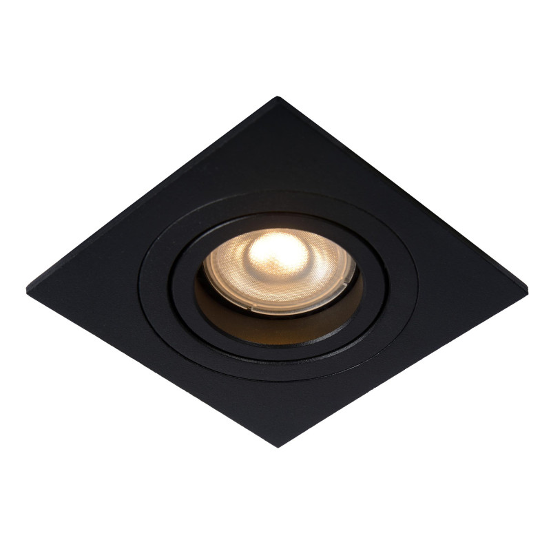 Lucide TUBE - Spot encastrable - 1xGU10 (MR16) - Noir