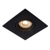 Lucide TUBE - Spot encastrable - 1xGU10 (MR16) - Noir