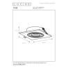 Lucide TUBE - Spot encastrable - 1xGU10 (MR16) - Noir