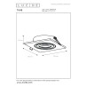 Lucide TUBE - Spot encastrable - 1xGU10 (MR16) - Blanc
