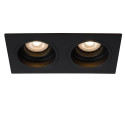 Lucide EMBED - Spot encastrable - 2xGU10 (MR16) - Noir